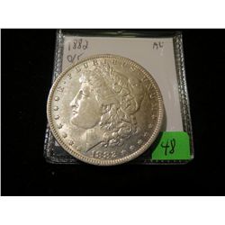 1882 O over S Morgan Silver Dollar - AU - Top 100 VAM