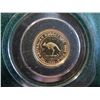 Image 2 : 1989 Australian 1/20 Gold Kangaroo - Proof w/COA