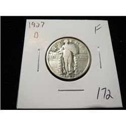 1927D Standing Liberty Quarter - better date - F