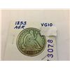 Image 1 : 1853 SEATED LIBERTY HALF DOLLAR VG-10