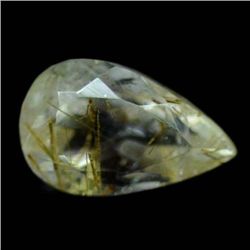 4.62 CT WHITE WITH GOLDEN RUTILE AFRICA QUARTZ