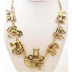 NOAH'S ARK AND ANIMALS ESTATE JEWELRY NECKLACE