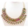 Image 1 : GORGEOUS RAINBOW RHINESTONE ESTATE JEWELRY NECKLACE
