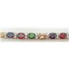 Image 2 : GOLD PLATED MULTICOLOR AUSTRIAN CRYSTAL BRACELET