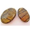 Image 1 : LOT OF 112.6 CTS. OF NATURAL TIGER'S EYE GEMS
