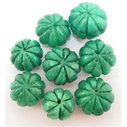 LOT OF 105.1 CTS. OF GREEN EMERALDS