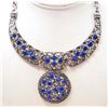 Image 1 : BLUE FASHION COLLAR ESTATE JEWELRY NECKLACE