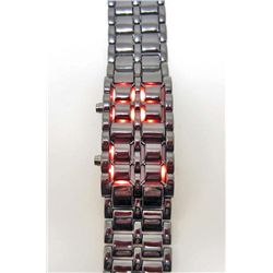 LAVA LED STAINLESS STEEL FACELESS WRIST WATCH