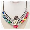 Image 1 : MULTI-COLORED RHINESTONE EAGLE ESTATE JEWELRY NECKLACE