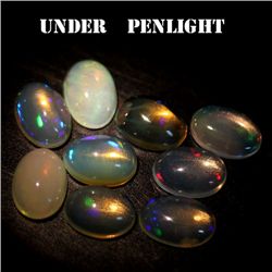 LOT OF 4.26 CTS OF MULTICOLOR ETHIOPIAN OPALS - 9 PIECES