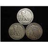 Image 2 : 1936,38 & 39 WALKING LIBERTY HALF DOLLARS