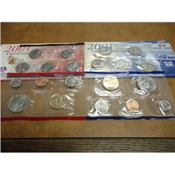 2001 US MINT SET (UNC) P/D (WITH ENVELOPE)
