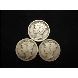 1924 P/D/S MERCURY DIMES