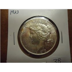 1923 PEACE SILVER DOLLAR UNC