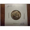 Image 1 : 1950-D JEFFERSON NICKEL KEY DATE UNC