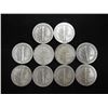 Image 2 : 10 ASSORTED 1940'S MERCURY DIMES