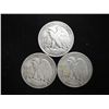 Image 2 : 1942,43-S & 45 WALKING LIBERTY HALF DOLLARS