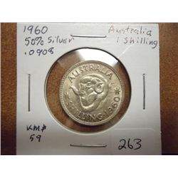 1960 AUSTRALIA SILVER SHILLING