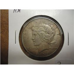 1934 PEACE SILVER DOLLAR SCRATCHED