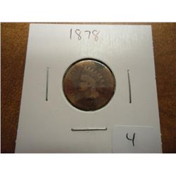 1878 INDIAN HEAD CENT SEMI KEY