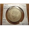 Image 1 : 1942 INDIA SILVER RUPEE .1874 OZ. ASW