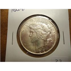 1922-D PEACE SILVER DOLLAR UNC