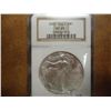 Image 1 : 2001 AMERICAN SILVER EAGLE NGC MS69