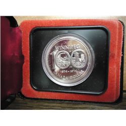 1974 CANADA WINNIPEG SILVER DOLLAR PF .3750 OZ.ASW
