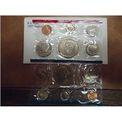 1977 US MINT SET (UNC) P/D (WITH ENVELOPE)