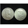 Image 1 : 1961-D FRANKLIN HALF DOLLAR & 1964-D KENNEDY HALF