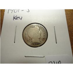 1901-S BARBER DIME KEY DATE