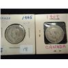 Image 1 : 1945 & 1949 SILVER 25 CENTS