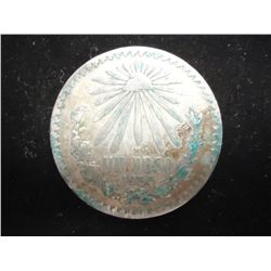 1934 MEXICO SILVER PESO CAP & RAYS .3856 OZ. ASW