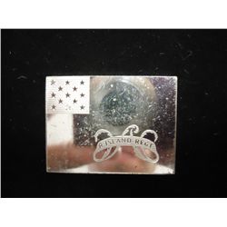 24 GRAM STERLING SILVER FLAG INGOT 1ST RHODE