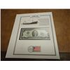 Image 1 : 1976 $2 US FRN CRISP UNC ON CURRENCY & STAMP SET