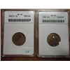 Image 1 : 2-ANACS JEFFERSON NICKEL SLABS SEE DESCRIPTION