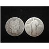 Image 1 : 1902 BARBER QUARTER & 1926 STANDING LIBERTY QUART.
