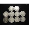 Image 1 : 10 ASSORTED BARBER DIMES