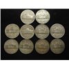 Image 2 : 10 ASSORTED 35% SILVER JEFFERSON WAR NICKELS