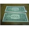 Image 2 : 2-2003-A $1 FRN'S LOW CONSECUTIVE SERIAL 'S (UNC)