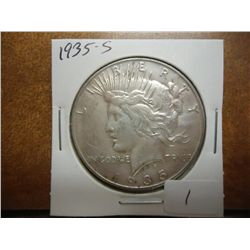 1935-S PEACE SILVER DOLLAR