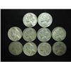 Image 1 : 10 ASSORTED 35% SILVER JEFFERSON WAR NICKELS