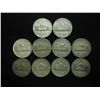 Image 2 : 10 ASSORTED 35% SILVER JEFFERSON WAR NICKELS