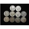 Image 1 : 10 ASSORTED 1940'S  MERCURY DIMES