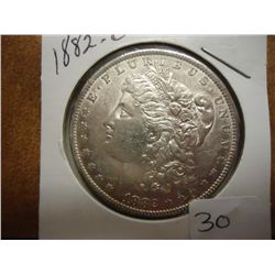 1882-O MORGAN SILVER DOLLAR AU/UNC