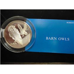 2+ OZ. STERLING SILVER PF ROUND BARN OWLS 1971