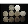 Image 2 : 10 ASSORTED 1880'S SEATED LIBERTY DIMES