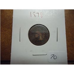 1878 INDIAN HEAD CENT SEMI KEY