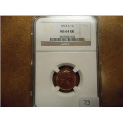 1972-S LINCOLN CENT NGC MS64RD