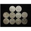 Image 2 : 10 ASSORTED BARBER DIMES